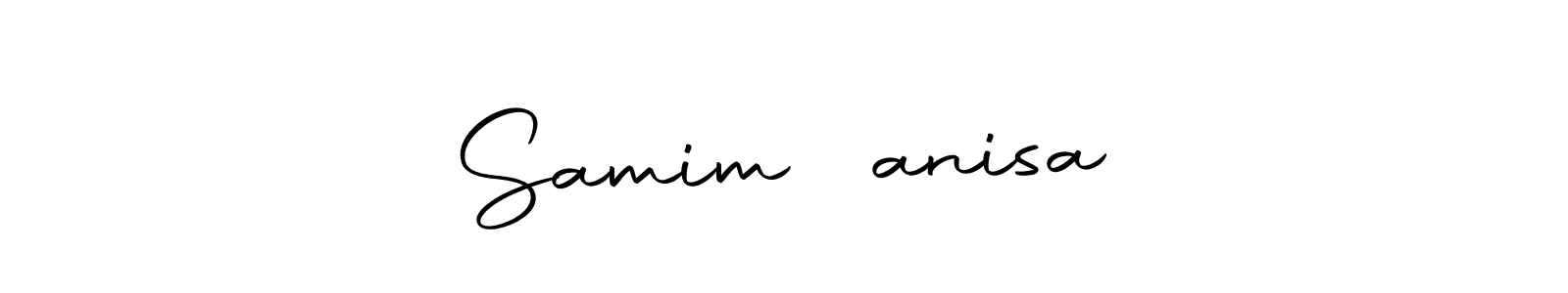 You should practise on your own different ways (Autography-DOLnW) to write your name (Samim❤️anisa) in signature. don't let someone else do it for you. Samim❤️anisa signature style 10 images and pictures png