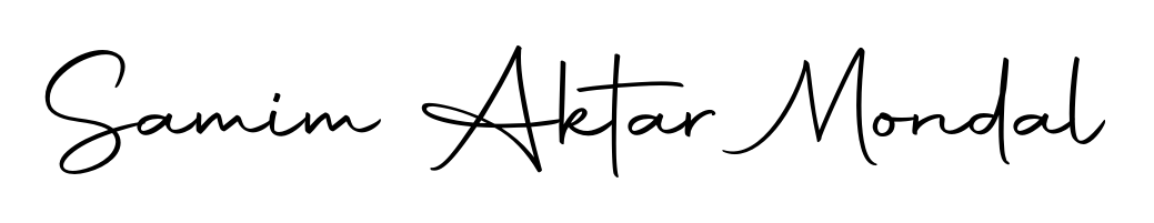 See photos of Samim Aktar Mondal official signature. Check more albums & portfolios. Read reviews & check more about Autography-DOLnW font. Samim Aktar Mondal signature style 10 images and pictures png