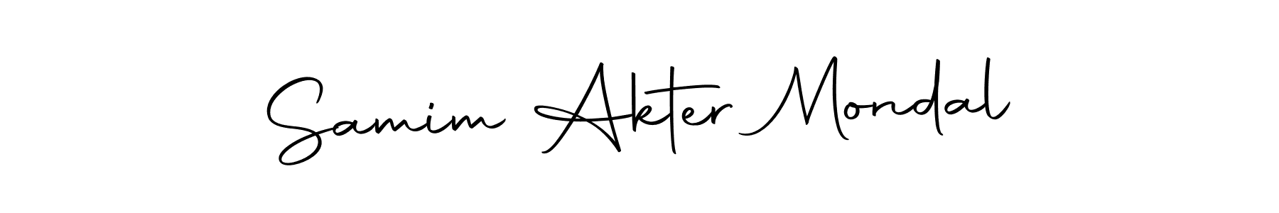 You should practise on your own different ways (Autography-DOLnW) to write your name (Samim Akter Mondal) in signature. don't let someone else do it for you. Samim Akter Mondal signature style 10 images and pictures png
