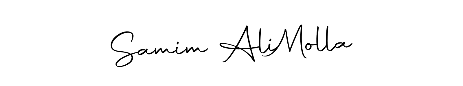 Use a signature maker to create a handwritten signature online. With this signature software, you can design (Autography-DOLnW) your own signature for name Samim Ali  Molla. Samim Ali  Molla signature style 10 images and pictures png