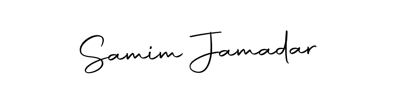 if you are searching for the best signature style for your name Samim Jamadar. so please give up your signature search. here we have designed multiple signature styles  using Autography-DOLnW. Samim Jamadar signature style 10 images and pictures png