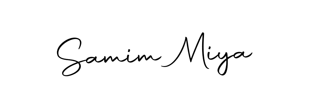 You should practise on your own different ways (Autography-DOLnW) to write your name (Samim Miya) in signature. don't let someone else do it for you. Samim Miya signature style 10 images and pictures png