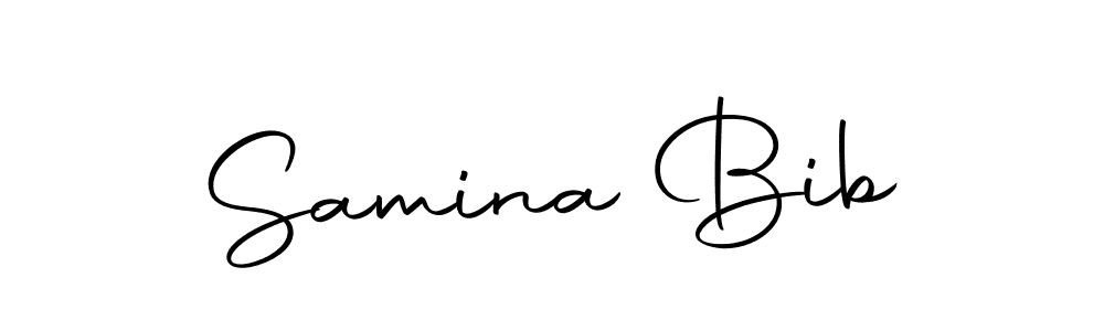 How to make Samina Bib signature? Autography-DOLnW is a professional autograph style. Create handwritten signature for Samina Bib name. Samina Bib signature style 10 images and pictures png