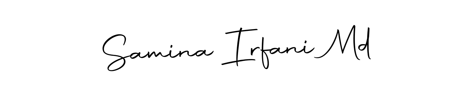 How to make Samina Irfani Md signature? Autography-DOLnW is a professional autograph style. Create handwritten signature for Samina Irfani Md name. Samina Irfani Md signature style 10 images and pictures png