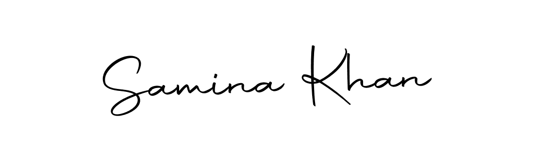 Also we have Samina Khan name is the best signature style. Create professional handwritten signature collection using Autography-DOLnW autograph style. Samina Khan signature style 10 images and pictures png