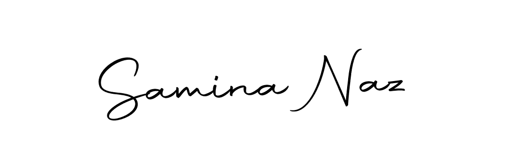 Samina Naz stylish signature style. Best Handwritten Sign (Autography-DOLnW) for my name. Handwritten Signature Collection Ideas for my name Samina Naz. Samina Naz signature style 10 images and pictures png