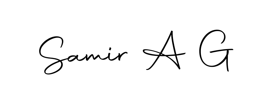 How to Draw Samir A G signature style? Autography-DOLnW is a latest design signature styles for name Samir A G. Samir A G signature style 10 images and pictures png