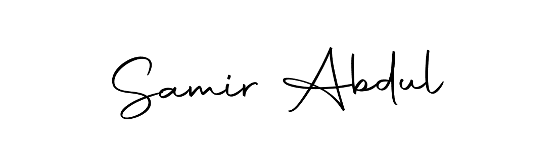 Create a beautiful signature design for name Samir Abdul. With this signature (Autography-DOLnW) fonts, you can make a handwritten signature for free. Samir Abdul signature style 10 images and pictures png