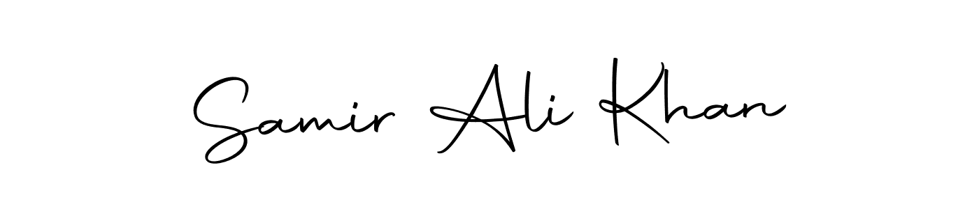 Use a signature maker to create a handwritten signature online. With this signature software, you can design (Autography-DOLnW) your own signature for name Samir Ali Khan. Samir Ali Khan signature style 10 images and pictures png