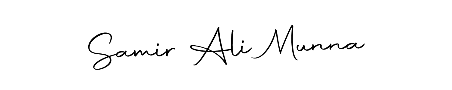 Autography-DOLnW is a professional signature style that is perfect for those who want to add a touch of class to their signature. It is also a great choice for those who want to make their signature more unique. Get Samir Ali Munna name to fancy signature for free. Samir Ali Munna signature style 10 images and pictures png