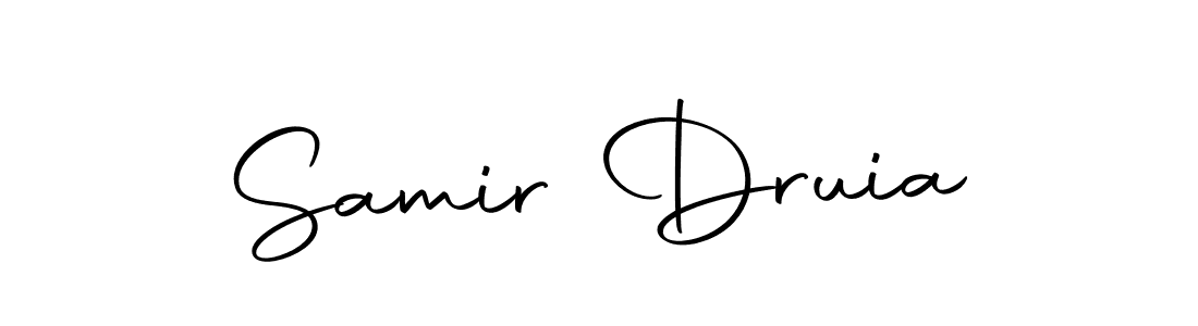 Make a beautiful signature design for name Samir Druia. Use this online signature maker to create a handwritten signature for free. Samir Druia signature style 10 images and pictures png