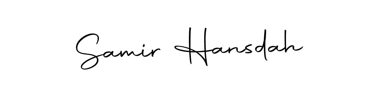 Make a beautiful signature design for name Samir Hansdah. With this signature (Autography-DOLnW) style, you can create a handwritten signature for free. Samir Hansdah signature style 10 images and pictures png