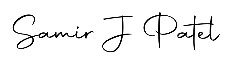 Get an exclusive digital autograph for Samir J Patel. The Autography-DOLnW typeface captures the charm of real penmanship on paper. Samir J Patel signature style 10 images and pictures png