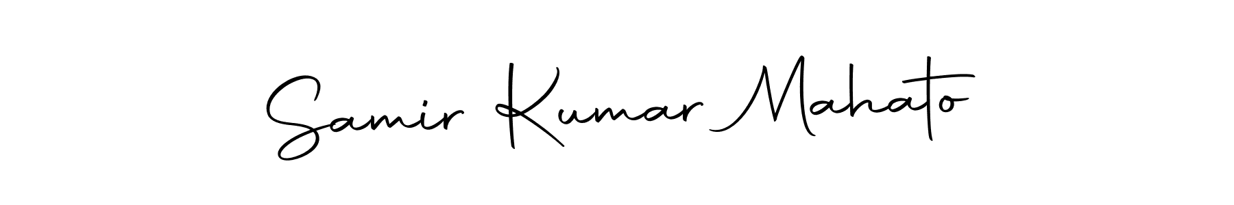 How to make Samir Kumar Mahato name signature. Use Autography-DOLnW style for creating short signs online. This is the latest handwritten sign. Samir Kumar Mahato signature style 10 images and pictures png