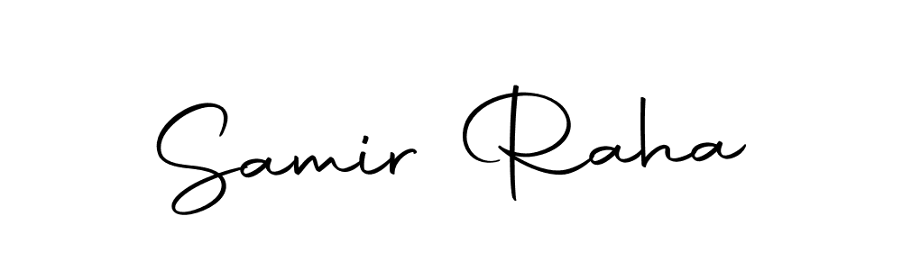 The best way (Autography-DOLnW) to make a short signature is to pick only two or three words in your name. The name Samir Raha include a total of six letters. For converting this name. Samir Raha signature style 10 images and pictures png