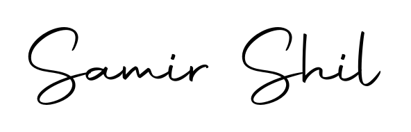 Practice writing Samir Shil with the flow of Autography-DOLnW lettering. A fantastic source of inspiration for developing your personal signature style. Samir Shil signature style 10 images and pictures png