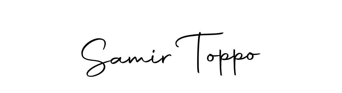 You should practise on your own different ways (Autography-DOLnW) to write your name (Samir Toppo) in signature. don't let someone else do it for you. Samir Toppo signature style 10 images and pictures png