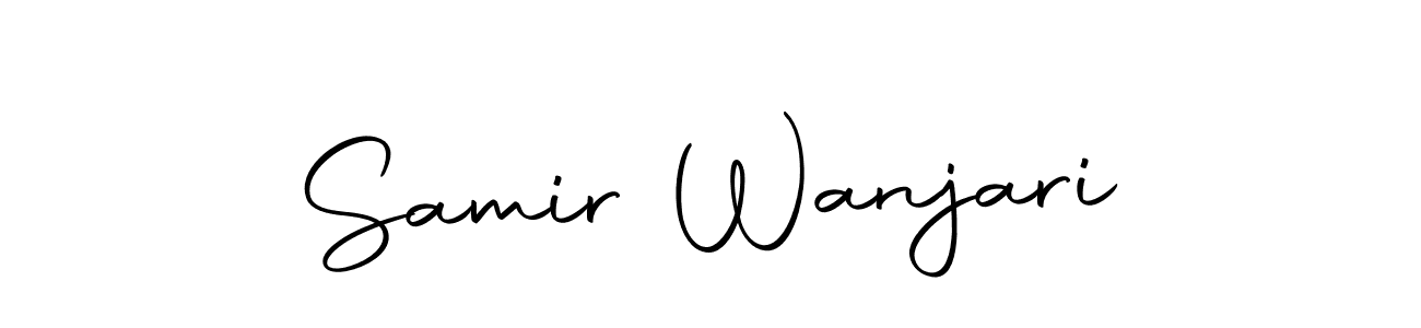 How to make Samir Wanjari signature? Autography-DOLnW is a professional autograph style. Create handwritten signature for Samir Wanjari name. Samir Wanjari signature style 10 images and pictures png