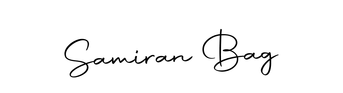 Create a beautiful signature design for name Samiran Bag. With this signature (Autography-DOLnW) fonts, you can make a handwritten signature for free. Samiran Bag signature style 10 images and pictures png