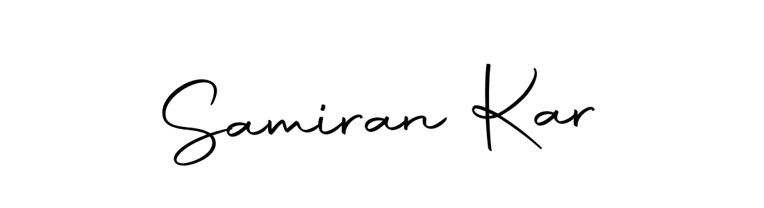 The best way (Autography-DOLnW) to make a short signature is to pick only two or three words in your name. The name Samiran Kar include a total of six letters. For converting this name. Samiran Kar signature style 10 images and pictures png