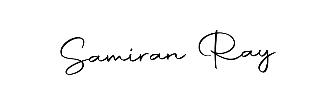 How to make Samiran Ray name signature. Use Autography-DOLnW style for creating short signs online. This is the latest handwritten sign. Samiran Ray signature style 10 images and pictures png