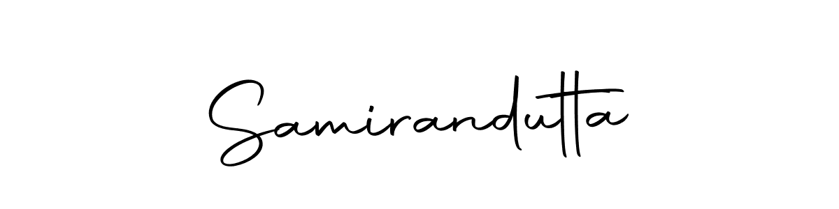 Make a beautiful signature design for name Samirandutta. With this signature (Autography-DOLnW) style, you can create a handwritten signature for free. Samirandutta signature style 10 images and pictures png