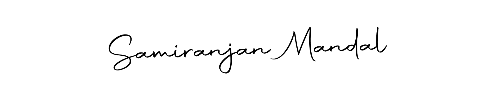 How to make Samiranjan Mandal name signature. Use Autography-DOLnW style for creating short signs online. This is the latest handwritten sign. Samiranjan Mandal signature style 10 images and pictures png