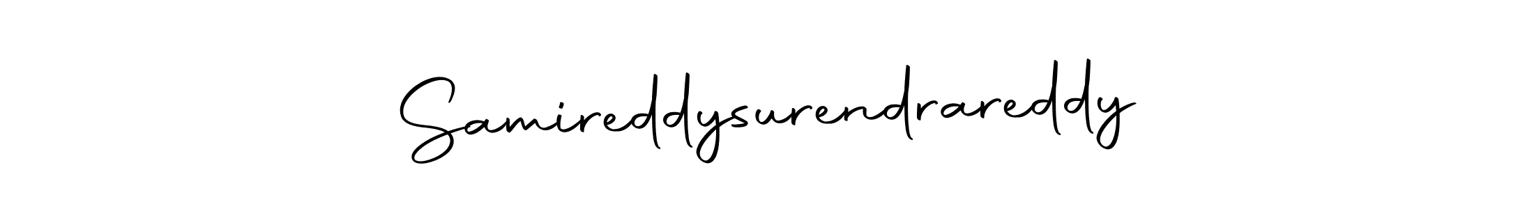 Autography-DOLnW is a professional signature style that is perfect for those who want to add a touch of class to their signature. It is also a great choice for those who want to make their signature more unique. Get Samireddysurendrareddy name to fancy signature for free. Samireddysurendrareddy signature style 10 images and pictures png