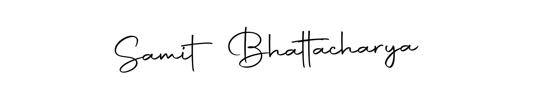 Create a beautiful signature design for name Samit Bhattacharya. With this signature (Autography-DOLnW) fonts, you can make a handwritten signature for free. Samit Bhattacharya signature style 10 images and pictures png