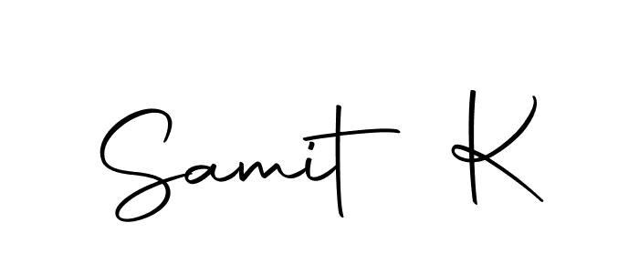 Also we have Samit K name is the best signature style. Create professional handwritten signature collection using Autography-DOLnW autograph style. Samit K signature style 10 images and pictures png