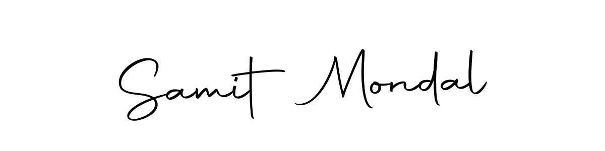 Create a beautiful signature design for name Samit Mondal. With this signature (Autography-DOLnW) fonts, you can make a handwritten signature for free. Samit Mondal signature style 10 images and pictures png