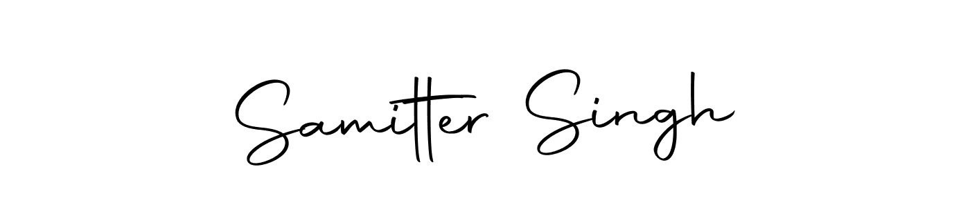 The best way (Autography-DOLnW) to make a short signature is to pick only two or three words in your name. The name Samitter Singh include a total of six letters. For converting this name. Samitter Singh signature style 10 images and pictures png