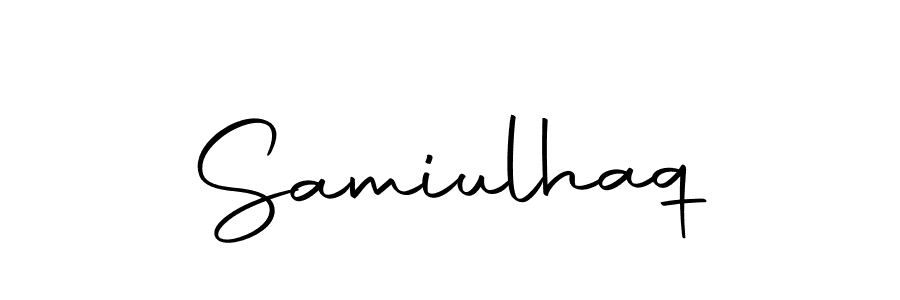 Make a short Samiulhaq signature style. Manage your documents anywhere anytime using Autography-DOLnW. Create and add eSignatures, submit forms, share and send files easily. Samiulhaq signature style 10 images and pictures png
