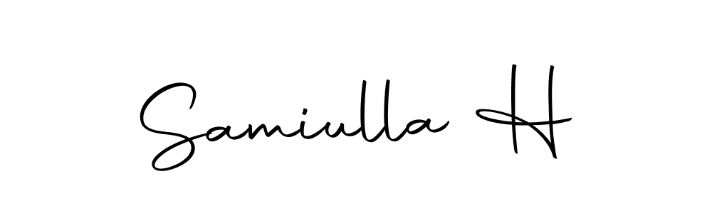 Make a beautiful signature design for name Samiulla H. With this signature (Autography-DOLnW) style, you can create a handwritten signature for free. Samiulla H signature style 10 images and pictures png