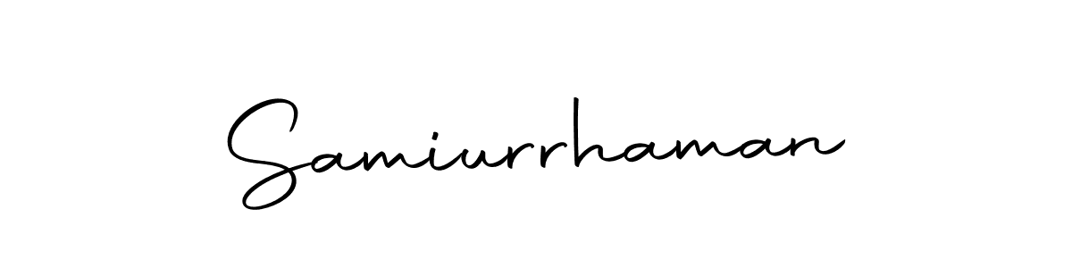Also we have Samiurrhaman name is the best signature style. Create professional handwritten signature collection using Autography-DOLnW autograph style. Samiurrhaman signature style 10 images and pictures png