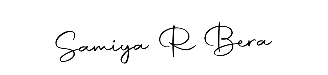 Create a beautiful signature design for name Samiya R Bera. With this signature (Autography-DOLnW) fonts, you can make a handwritten signature for free. Samiya R Bera signature style 10 images and pictures png