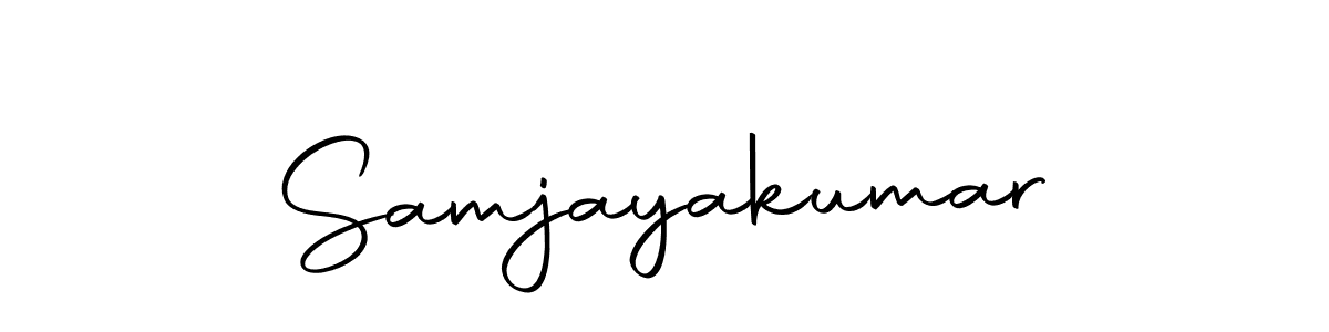 You can use this online signature creator to create a handwritten signature for the name Samjayakumar. This is the best online autograph maker. Samjayakumar signature style 10 images and pictures png