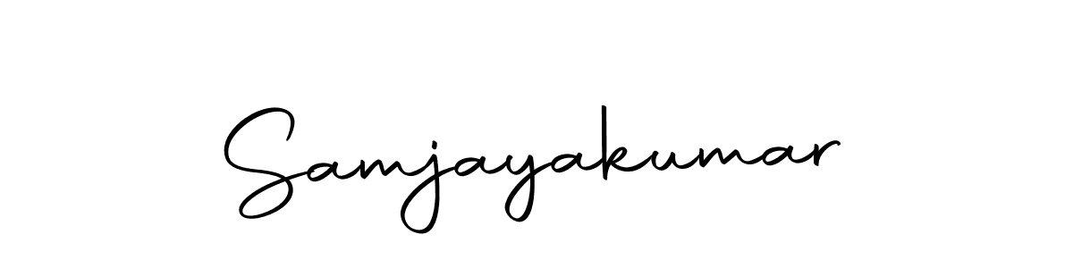 You can use this online signature creator to create a handwritten signature for the name Samjayakumar. This is the best online autograph maker. Samjayakumar signature style 10 images and pictures png