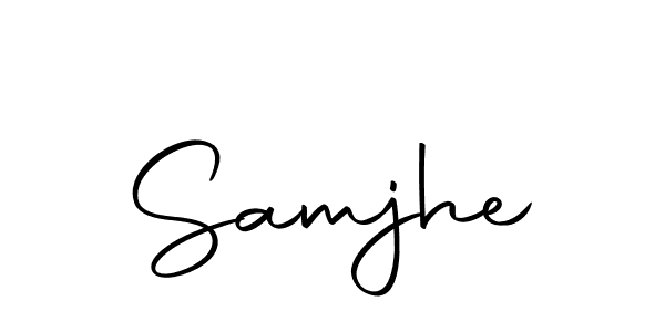 The best way (Autography-DOLnW) to make a short signature is to pick only two or three words in your name. The name Samjhe include a total of six letters. For converting this name. Samjhe signature style 10 images and pictures png