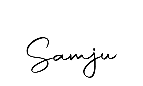 Design your own signature with our free online signature maker. With this signature software, you can create a handwritten (Autography-DOLnW) signature for name Samju. Samju signature style 10 images and pictures png