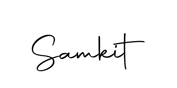 Make a beautiful signature design for name Samkit. Use this online signature maker to create a handwritten signature for free. Samkit signature style 10 images and pictures png