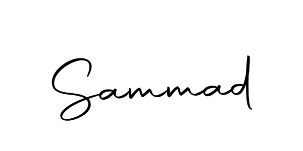 Use a signature maker to create a handwritten signature online. With this signature software, you can design (Autography-DOLnW) your own signature for name Sammad. Sammad signature style 10 images and pictures png