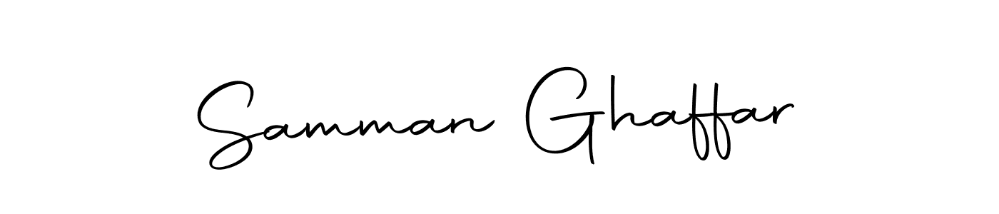 Create a beautiful signature design for name Samman Ghaffar. With this signature (Autography-DOLnW) fonts, you can make a handwritten signature for free. Samman Ghaffar signature style 10 images and pictures png