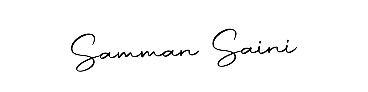 Make a beautiful signature design for name Samman Saini. Use this online signature maker to create a handwritten signature for free. Samman Saini signature style 10 images and pictures png