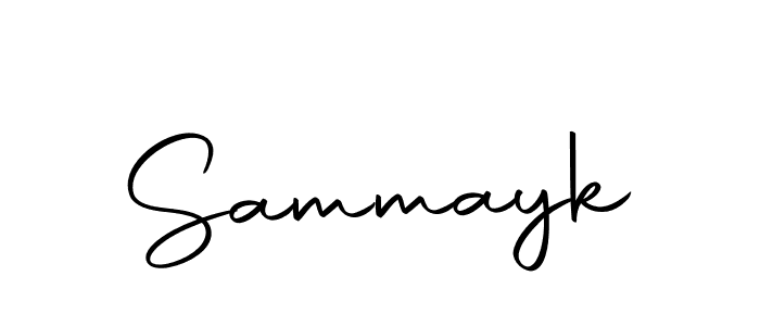 Make a beautiful signature design for name Sammayk. With this signature (Autography-DOLnW) style, you can create a handwritten signature for free. Sammayk signature style 10 images and pictures png