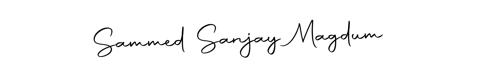 You should practise on your own different ways (Autography-DOLnW) to write your name (Sammed Sanjay Magdum) in signature. don't let someone else do it for you. Sammed Sanjay Magdum signature style 10 images and pictures png