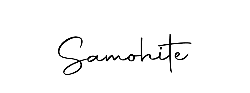 The best way (Autography-DOLnW) to make a short signature is to pick only two or three words in your name. The name Samohite include a total of six letters. For converting this name. Samohite signature style 10 images and pictures png