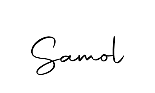 How to make Samol signature? Autography-DOLnW is a professional autograph style. Create handwritten signature for Samol name. Samol signature style 10 images and pictures png