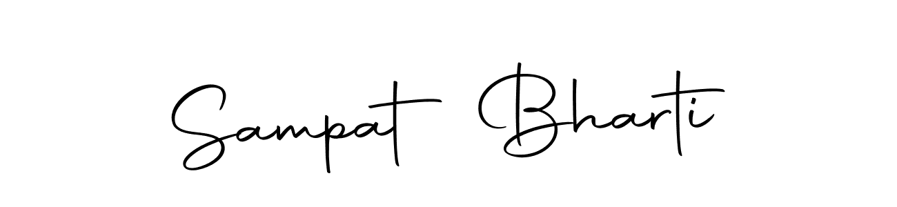 You should practise on your own different ways (Autography-DOLnW) to write your name (Sampat Bharti) in signature. don't let someone else do it for you. Sampat Bharti signature style 10 images and pictures png