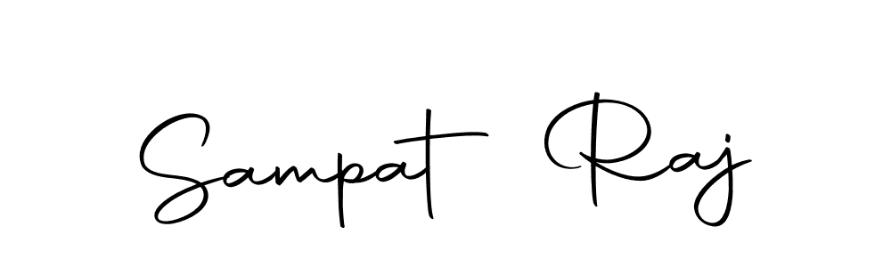 Design your own signature with our free online signature maker. With this signature software, you can create a handwritten (Autography-DOLnW) signature for name Sampat Raj. Sampat Raj signature style 10 images and pictures png